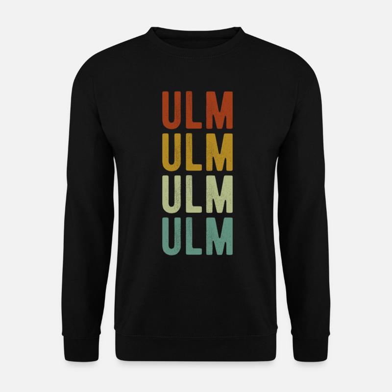 Ulm Stadt Retro Vintage - Unisex Pullover - Schwarz