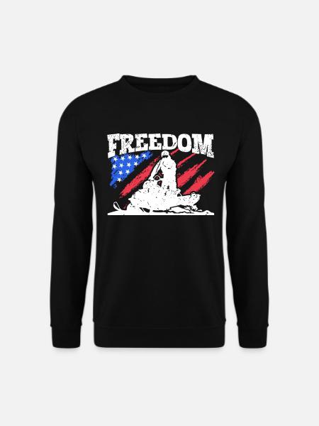 Freedom - Snowmobile - Unisex Sweatshirt - black