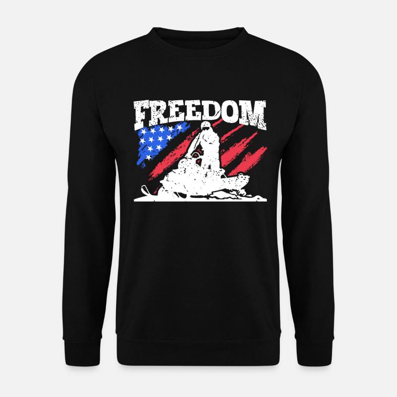 Freedom - Snowmobile - Unisex Sweatshirt - black