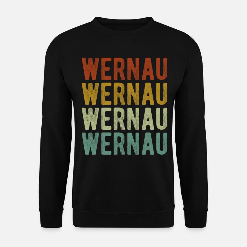Wernau Stadt Retro Vintage - Unisex Pullover - Schwarz