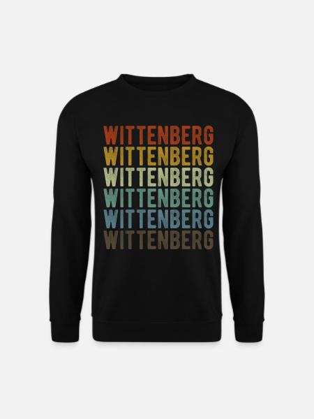 Wittenberg Stadt Retro Vintage - Unisex Pullover - Schwarz