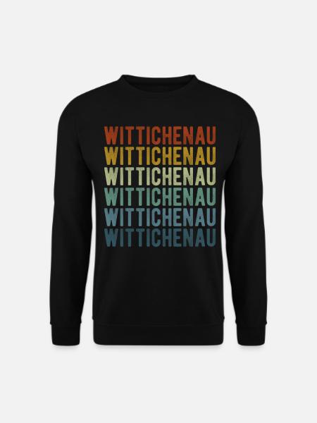 Wittichenau Stadt Retro Vintage - Unisex Pullover - Schwarz