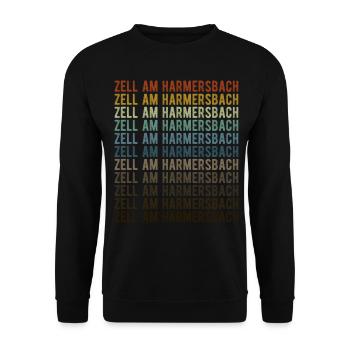 Zell am Harmersbach Stadt Retro Vintage - Unisex Sweatshirt - black - Front - Alina (178cm) & Michal (187cm)