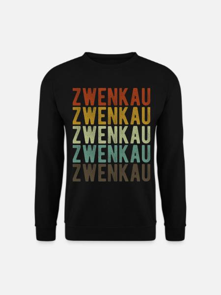 Zwenkau Stadt Retro Vintage - Unisex Pullover - Schwarz