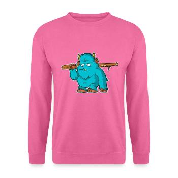 Bassoonist Monster carries an Bassoon for - Unisex Pullover - Pink - Vorne
