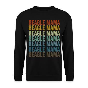 Beagle Mama Beagle Chien Beagle Mama Beagle Liebhab - Sweat-shirt Unisexe - noir - Devant - Alina (178cm) & Michal (187cm)