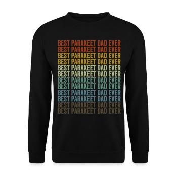 Bester Sittich-Vater aller Zeiten Sittich Wellensi - Unisex Pullover - Schwarz - Vorne - Alina (178cm) & Michal (187cm)