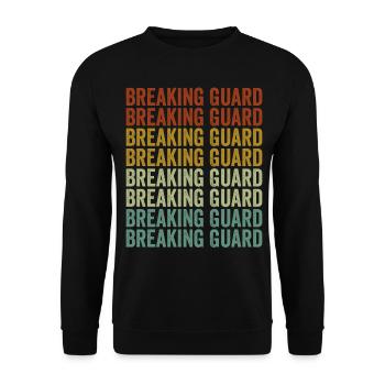 Breaking Guard Jiu Jitsu Breaking Guard - Unisex Pullover - Schwarz - Vorne - Alina (178cm) & Michal (187cm)