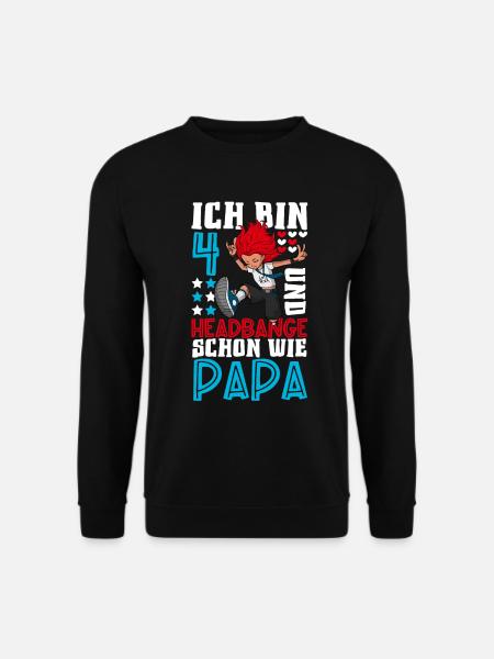 Ich bin 4 - Mädchen Rocker - Unisex Pullover - Schwarz