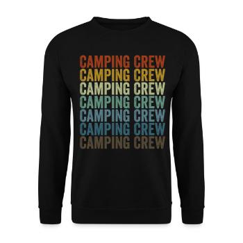 Camping-Crew Camping-Crew Camping-Zusammenstellung - Unisex Pullover - Schwarz - Vorne - Alina (178cm) & Michal (187cm)
