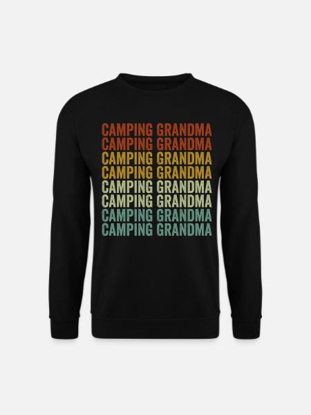 Camping Oma Rv Camper Camping Oma Glamping - Unisex Pullover - Schwarz