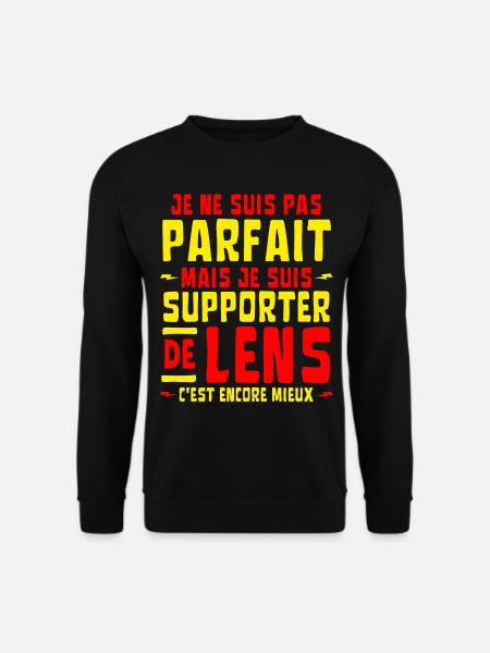 FOOT LENS SUPPORTER Je ne suis pas parfait - Sweat-shirt Unisexe - noir