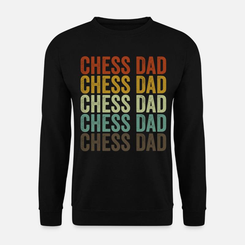 Chess Father Board Game Gambit - Unisex Sweatshirt - black
