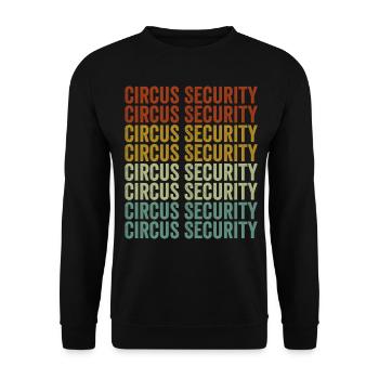 Circus Safety Circus staff Circus lovers L - Unisex Sweatshirt - black - Front - Alina (178cm) & Michal (187cm)
