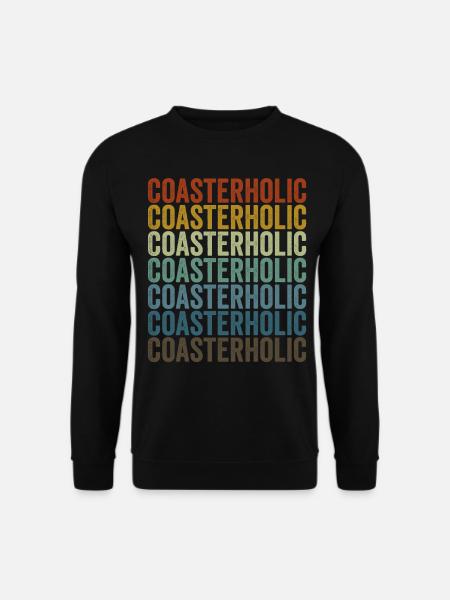 Achterbahnholic Achterbahnliebhaber - Unisex Pullover - Schwarz