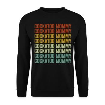 cockatoo mom cockatoo mom parrot mom parrot bird - Unisex Sweatshirt - black - Front - Alina (178cm) & Michal (187cm)