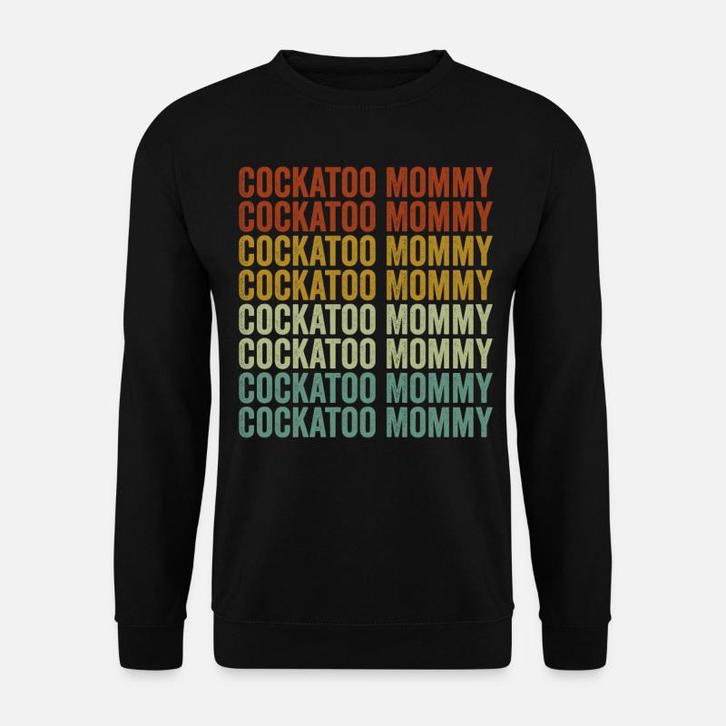 Kakadu-Mama Kakadu-Mama Papagei-Mama Papagei Vogel - Unisex Pullover - Schwarz