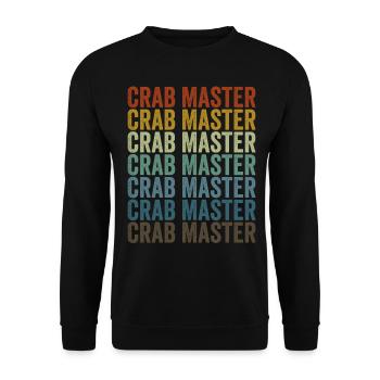 Crab Master Crab Lovers Sea Lovers - Sweat-shirt Unisexe - noir - Devant - Alina (178cm) & Michal (187cm)
