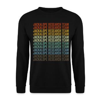 Research Team for Jackal Bean Lovers Research - Unisex Sweatshirt - black - Front - Alina (178cm) & Michal (187cm)
