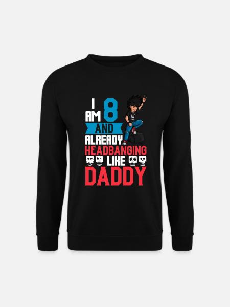 I'm 8 - Young Rocker - Unisex Sweatshirt - black