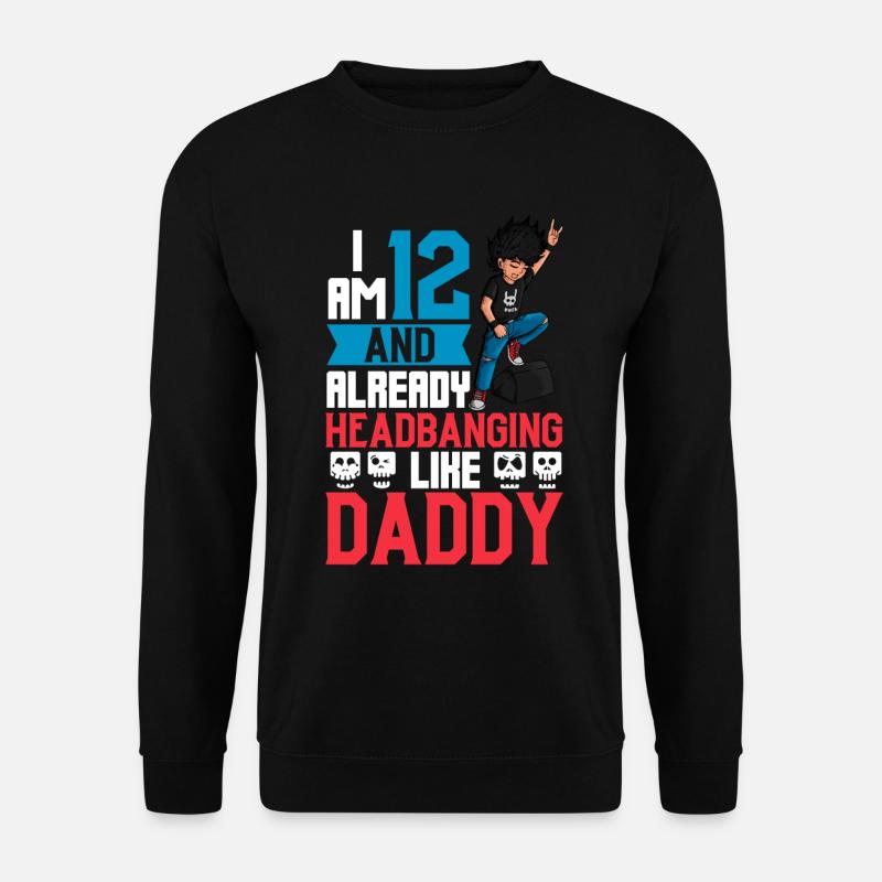 I'm 12 - Young Rocker - Unisex Sweatshirt - black