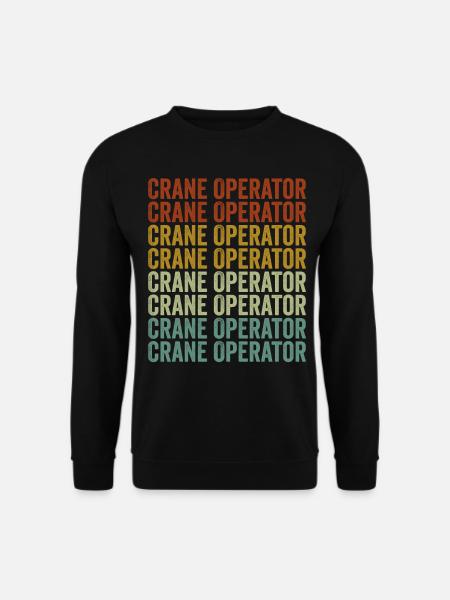 Kranführer Kranführer Usa Fla - Unisex Pullover - Schwarz