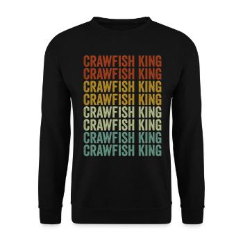 Crawfish King Crawfish Soup Crawfish Love - Unisex Sweatshirt - black - Front - Alina (178cm) & Michal (187cm)
