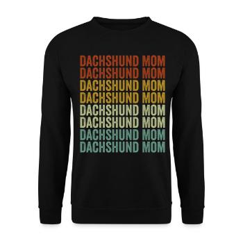 Dachshund Mama Dachshund Mama Dog Mama Dog Lovers S - Unisex Sweatshirt - black - Front - Alina (178cm) & Michal (187cm)