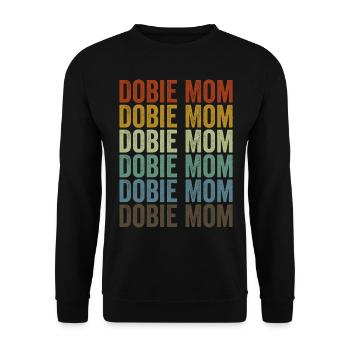 Dobie Mama Doberman Mama Dog Lovers - Sweat-shirt Unisexe - noir - Devant - Alina (178cm) & Michal (187cm)