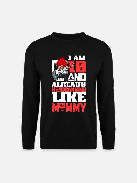 I'm 10 - Girl Rocker - Unisex Sweatshirt - black