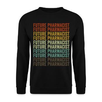 Zukünftige/r Apotheker/in Apotheker/in Pharmaziest - Unisex Pullover - Schwarz - Vorne - Alina (178cm) & Michal (187cm)