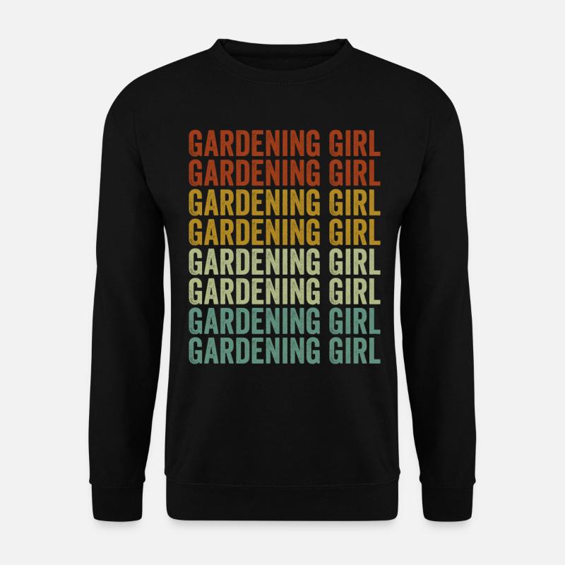 Gartenarbeit Mädchen Gartenarbeit Mädchen - Unisex Pullover - Schwarz