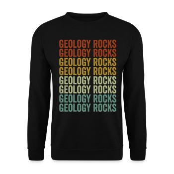 Geologie Gesteine Gesteinssammler Geologe Gesteins - Unisex Pullover - Schwarz - Vorne - Alina (178cm) & Michal (187cm)