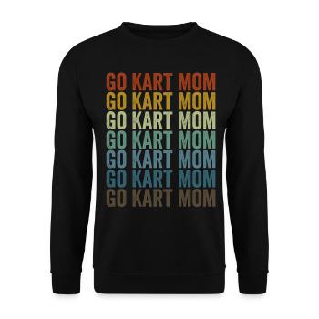 Go Kart Mom Go Kart Racer Mom - Sweat-shirt Unisexe - noir - Devant - Alina (178cm) & Michal (187cm)