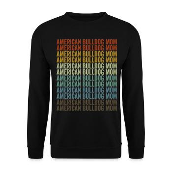 American Bulldog Mother Bulldog Lovers - Sweat-shirt Unisexe - noir - Devant - Alina (178cm) & Michal (187cm)