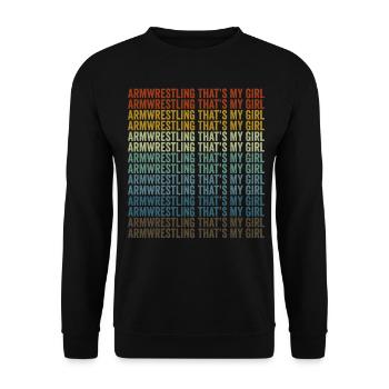 Armdrücken That's My Girl Wrestler Wrestling - Unisex Pullover - Schwarz - Vorne - Alina (178cm) & Michal (187cm)