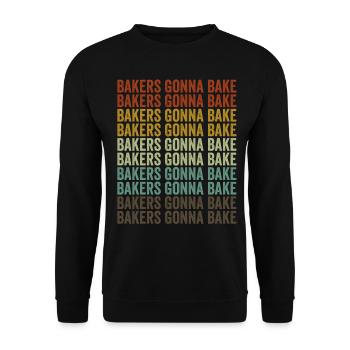 Les boulangers vont à Bake Head Baker - Sweat-shirt Unisexe - noir - Devant - Alina (178cm) & Michal (187cm)