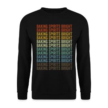 Baking Spirits Bright Baking Chef Baker - Sweat-shirt Unisexe - noir - Devant - Alina (178cm) & Michal (187cm)