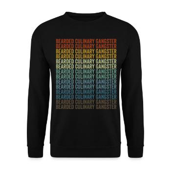 Bearded Culinary Gangster Chef Cooking Ku - Unisex Sweatshirt - black - Front - Alina (178cm) & Michal (187cm)