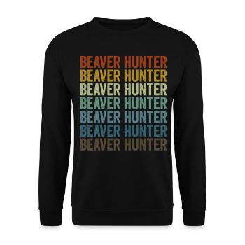 Chasseurs de castors Chasseurs de castors Chasseurs de castors - Sweat-shirt Unisexe - noir - Devant - Alina (178cm) & Michal (187cm)