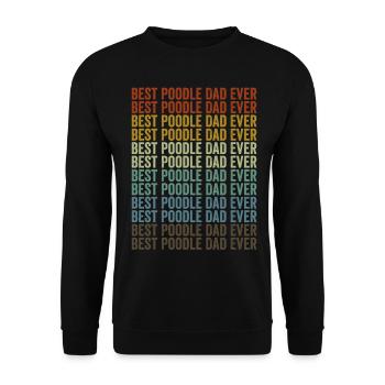 Meilleur papa caniche jamais caniche chien chien aimé - Sweat-shirt Unisexe - noir - Devant - Alina (178cm) & Michal (187cm)