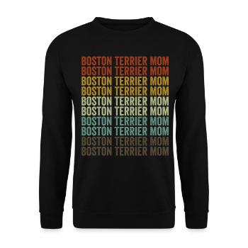 Boston Terrier Mama Boston Terrier Dog Lovers - Unisex Sweatshirt - black - Front - Alina (178cm) & Michal (187cm)