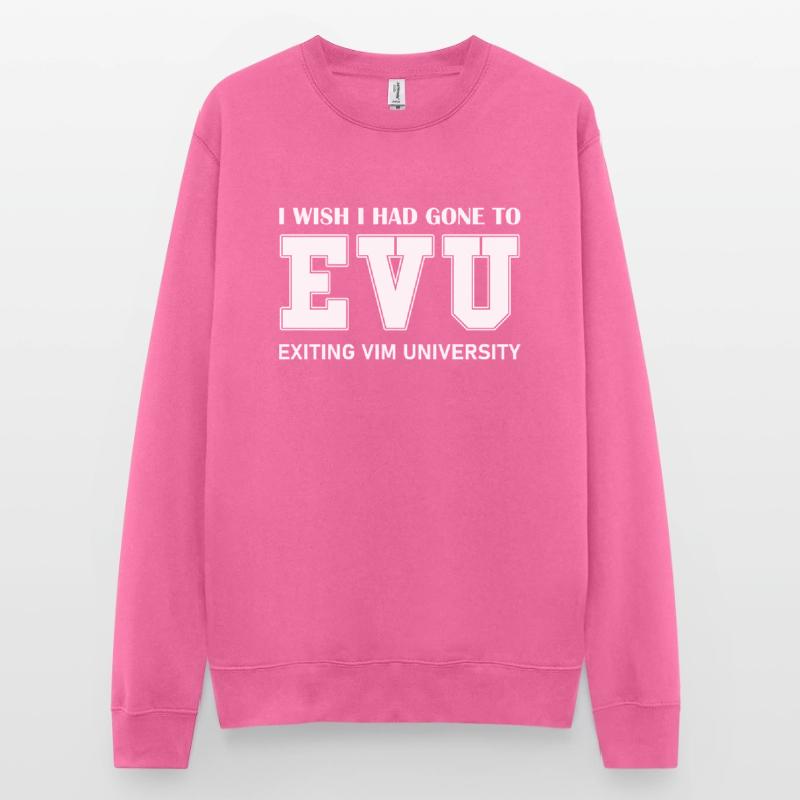 Exiting VIM University for Linux Nerds and Coders Unisex Pullover