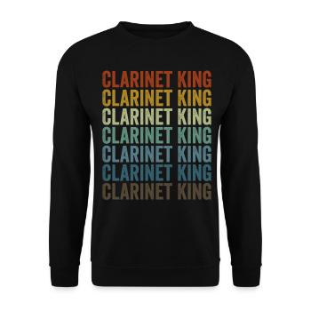 Clarinette King Clarinettiste King - Sweat-shirt Unisexe - noir - Devant - Alina (178cm) & Michal (187cm)