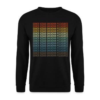 Döner Kebab Unbekannte Genüsse Persisches Essen Li - Unisex Pullover - Schwarz - Vorne - Alina (178cm) & Michal (187cm)