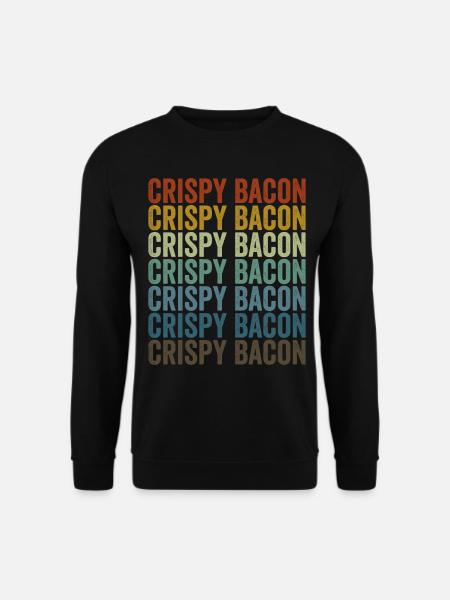 Crispy bacon bacon lovers - Unisex Sweatshirt - black