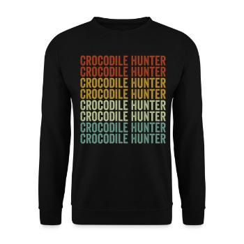 Chasseurs de crocodiles Chasseurs de crocodiles - Sweat-shirt Unisexe - noir - Devant - Alina (178cm) & Michal (187cm)