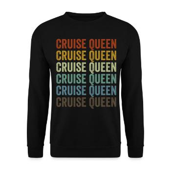 Cruise Queen Kreuzfahrt Urlaub Kreuzfahrt Kreuzfah - Unisex Pullover - Schwarz - Vorne - Alina (178cm) & Michal (187cm)