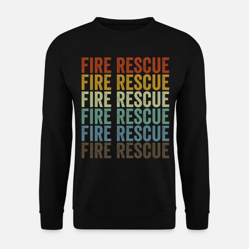 Feuerwehr Rettung Feuerwehrmann Brandbekämpfung - Unisex Pullover - Schwarz