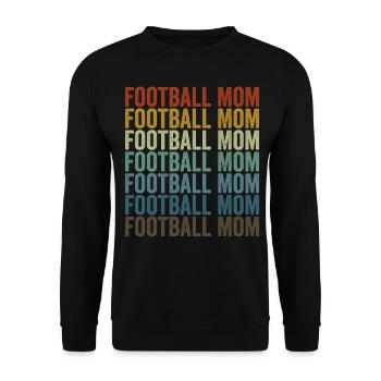 Fußball Mama Fußballspieler Mama - Unisex Pullover - Schwarz - Vorne - Alina (178cm) & Michal (187cm)
